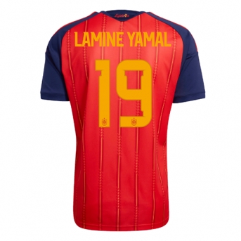 Billige Fotballdrakt Spania Lamine Yamal #19 Replika Hjemmedrakt VM 2026 Kortermet